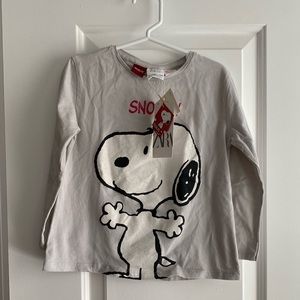 ZARA SIZE 4-5 years Snoopy shirt